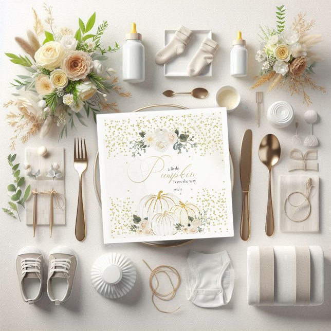 Serviette En Papier Petit Citrouille En Chemin (Créateur téléchargé)