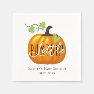 Serviette En Papier Petit Citrouille en chemin Baby shower mignon