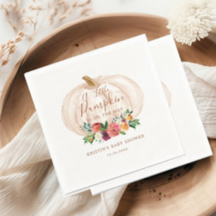 Serviette En Papier Petit Citrouille En Route Baby shower Automne