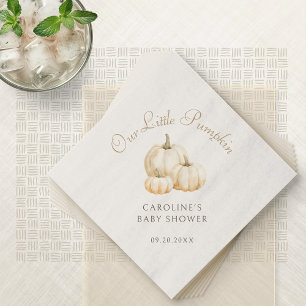Serviette En Papier Petit Citrouille minimaliste Baby shower d'automne
