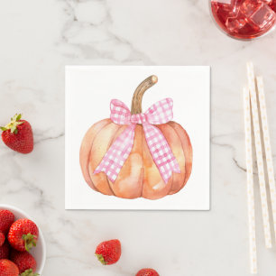 Serviette En Papier Petit Citrouille sur le chemin Baby shower