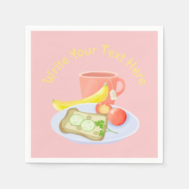 Serviette En Papier Petit déjeuner (Devant)