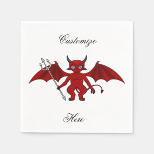 Serviette En Papier Petit diable rouge Thunder_Cove