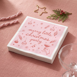 Serviette En Papier Petit doodle de fête de Noël