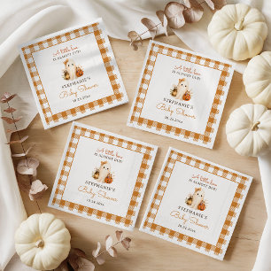 Serviette En Papier Petit Fantôme Orange Halloween Baby Shower