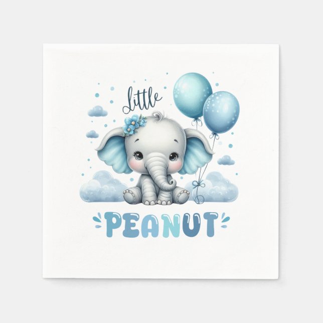 Serviette En Papier Petit garçon cacahuète  (Devant)
