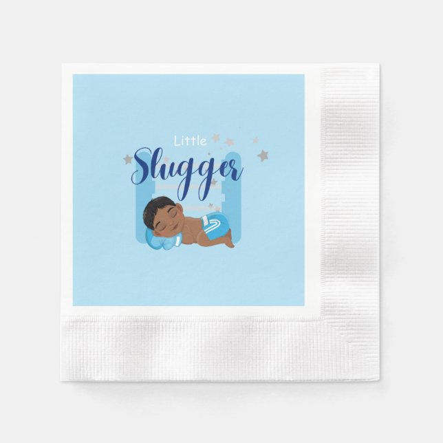 Serviette En Papier Petit garçon de petite fille (Devant)