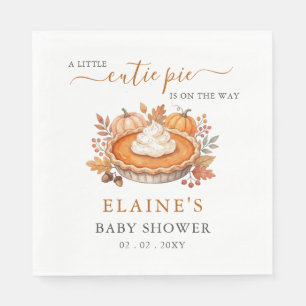 Serviette En Papier Petit gâteau pumpkin pie Fête de bébé d'automne