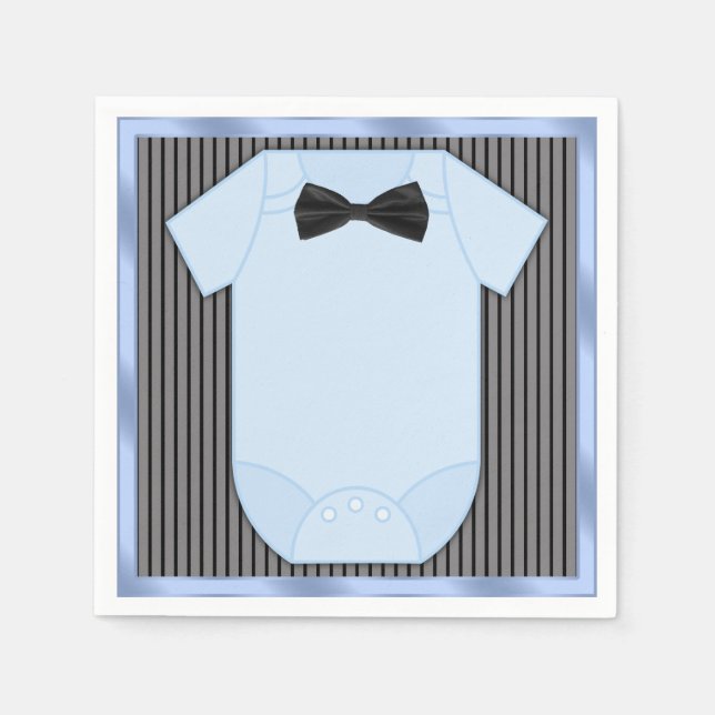 Serviette En Papier Petit Homme Baby Boy Douche (Devant)