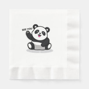 Serviette En Papier petit panda mignon