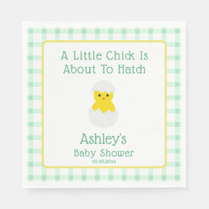 Serviette En Papier Petit poussin à éclore Baby Shower pour bébé de ge