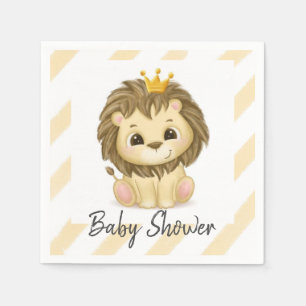 Serviette En Papier Petit Prince Lion Boy Baby shower