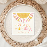 Petit rayon de soleil Baby shower serviettes