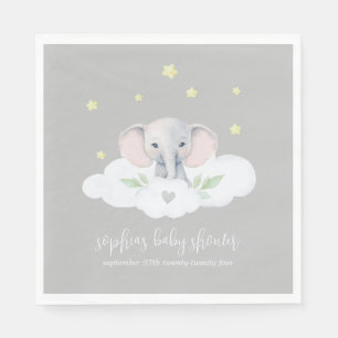 Serviette En Papier Petite Baby shower d'arachide serviettes éléphante