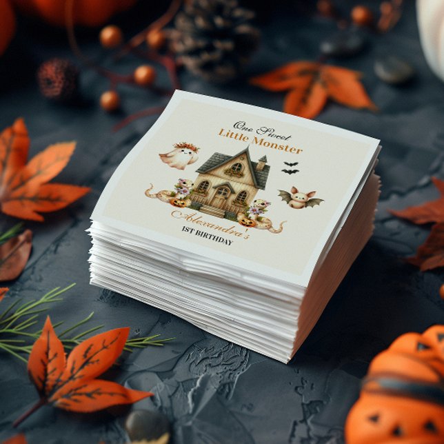Serviette En Papier Petite Boo Boho Fête d'Anniversaire (Créateur téléchargé)