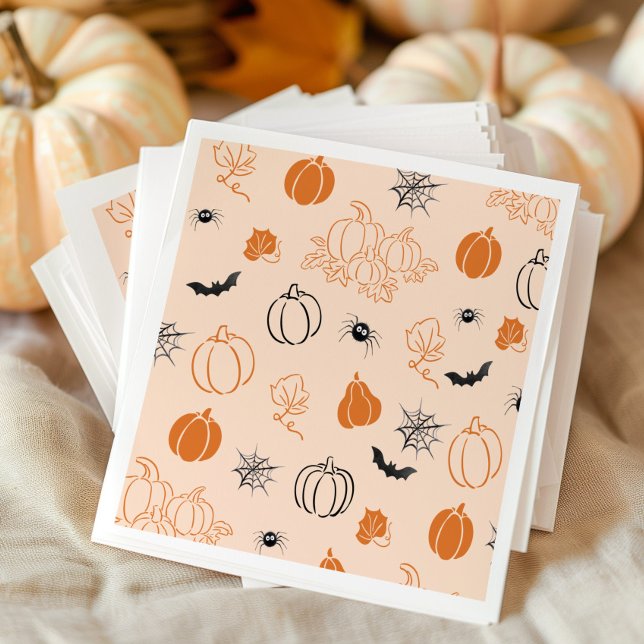 Serviette En Papier Petite citrouille bébé mignon douche main levée (Créateur téléchargé)