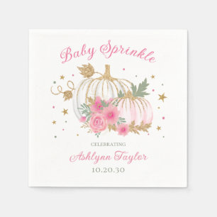Serviette En Papier Petite Citrouille Twin Girl Baby Sprinkl