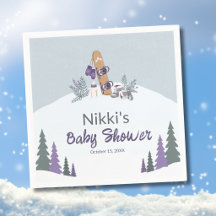 Petite Fête de Naissance de Snowboardeur de Montag