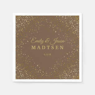 Serviette En Papier Petite Golden Stars Papier Mariage