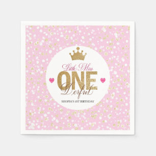 Serviette En Papier Petite Miss Anniversaire