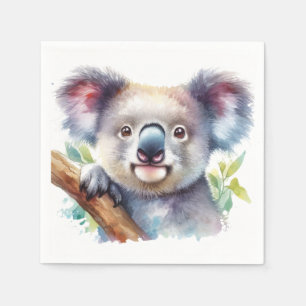 Serviette En Papier Petite Ours Koala Animal australien