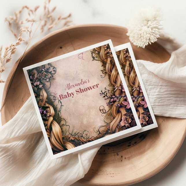 Serviette En Papier Petite Princesse Conte de Fée  (Créateur téléchargé)