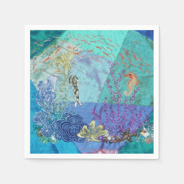 Serviette En Papier Petite Sirène (Devant)