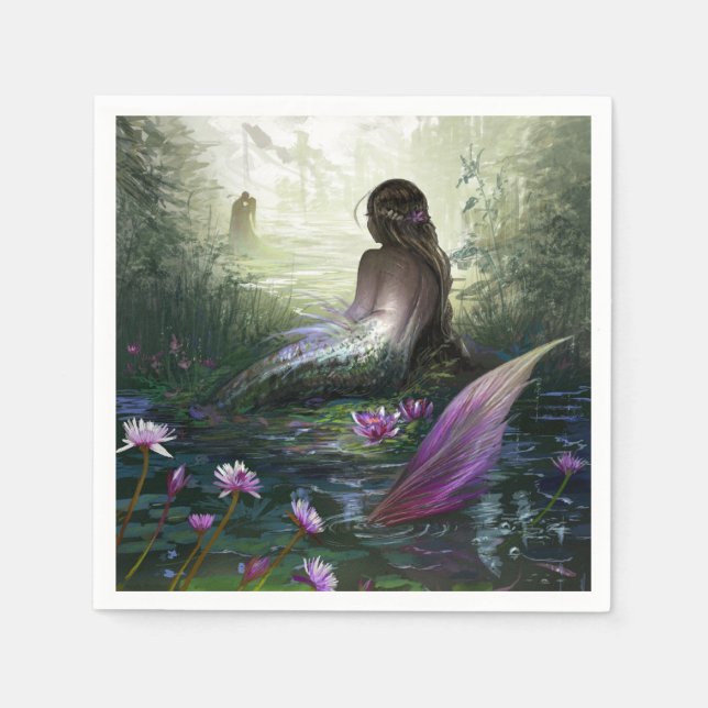 Serviette En Papier Petite Sirène (Devant)