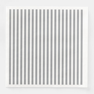 Serviette En Papier Petites bandes de gris vertical