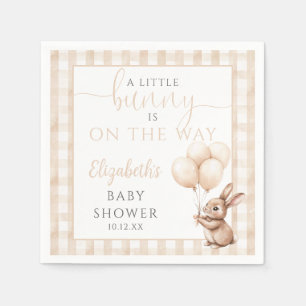 Serviette En Papier Petits ballons de lapin Baby shower neutre pour le