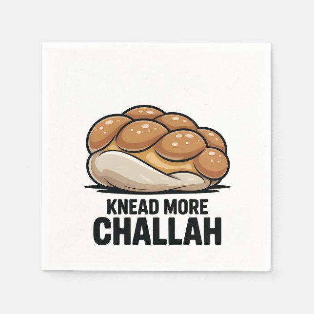 Serviette En Papier Pétrir Plus Challah Juif Juif Baking (Devant)