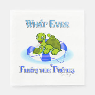 Serviette En Papier Peu importe ce qui flotte vos tortues 3