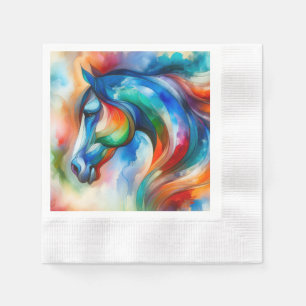 Serviette En Papier Pferder