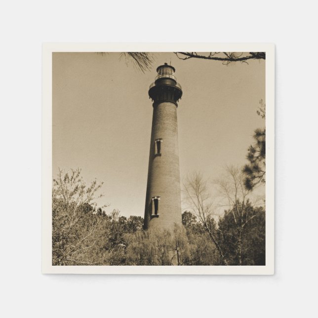 Serviette En Papier Phare de Currituck (Devant)