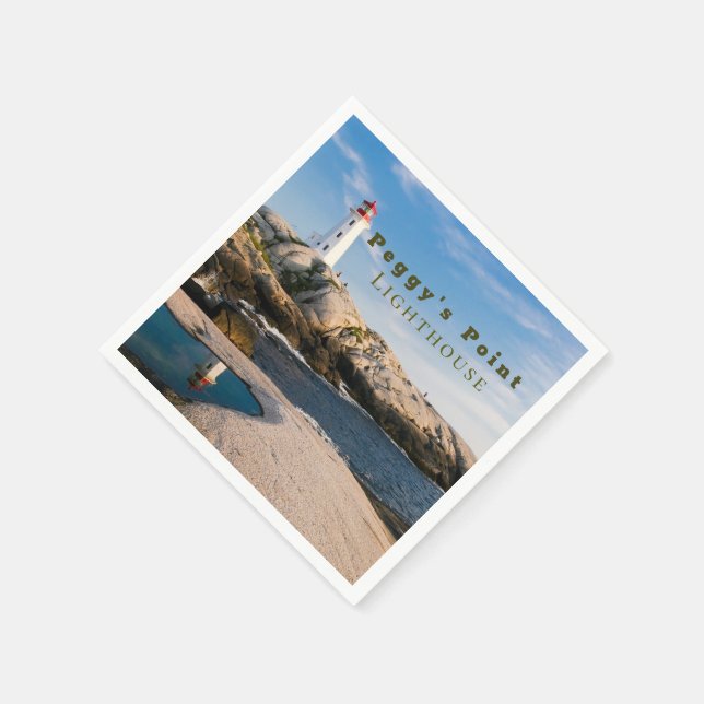 Serviette En Papier Phare de Peggys Point Canada atlantique (Coin)