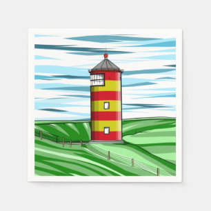 Serviette En Papier Phare de Pilsum Lighthouse