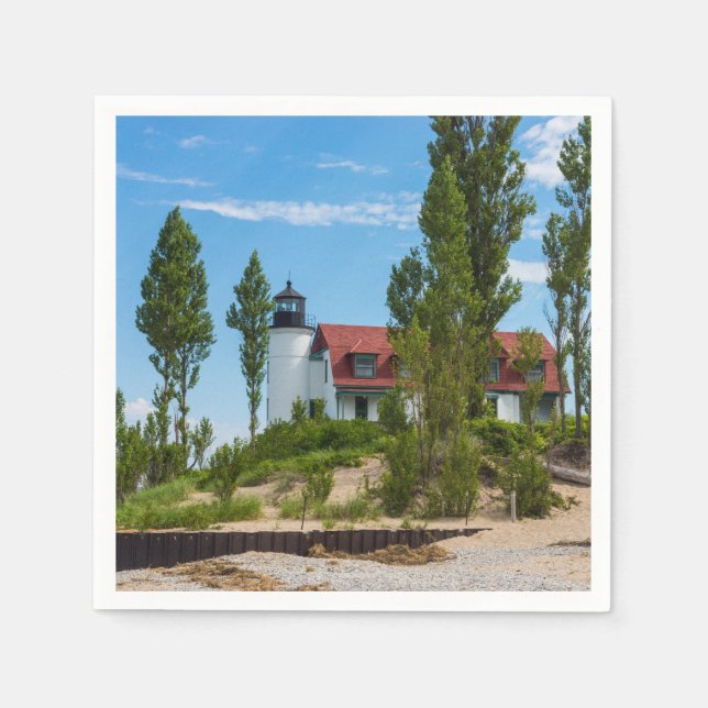 Serviette En Papier Phare de Point Betsie (Devant)