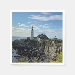 Serviette En Papier Phare de Portland Head - Cape Elizabeth Maine