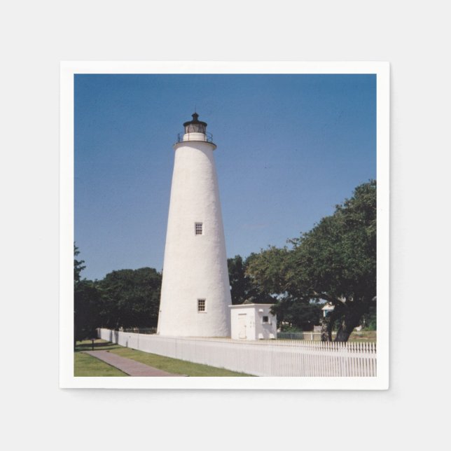Serviette En Papier Phare d'Ocracoke (Devant)