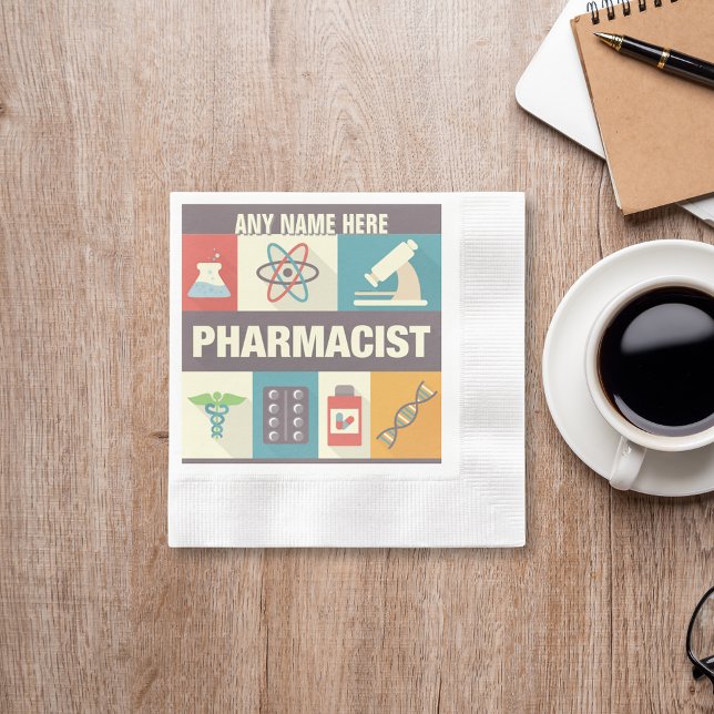 Serviette En Papier Pharmacien Professionnel Iconique Conçu (Créateur téléchargé)