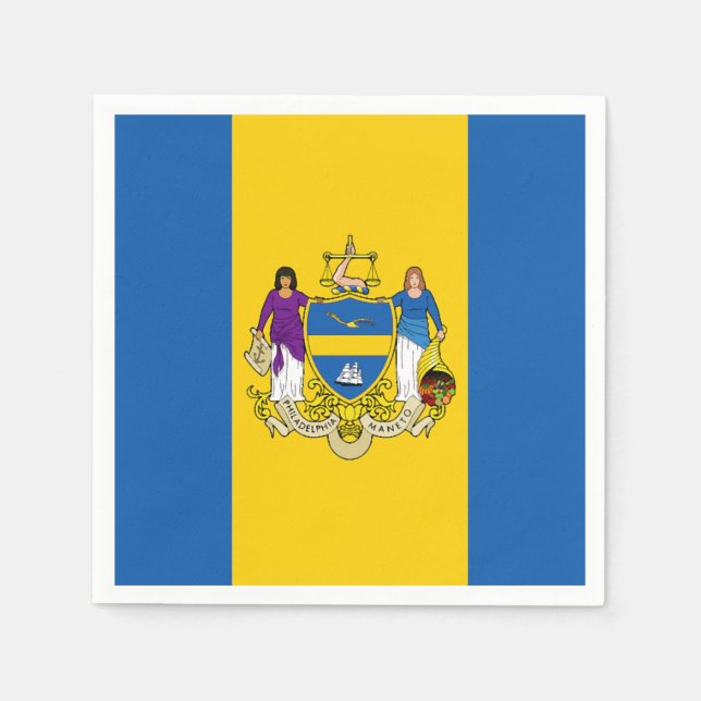 Serviette En Papier Philadelphie (Devant)