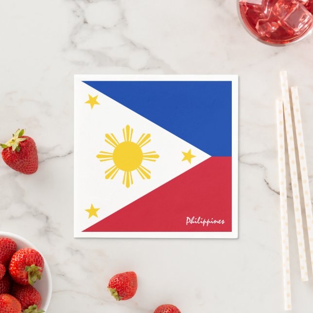 Serviette En Papier Philippines & Philippine Flag party mode / sport (En situation)