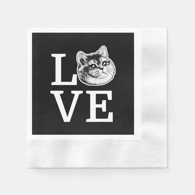 Serviette En Papier Philly Love Cat (Devant)