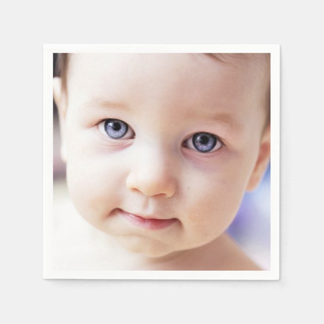 Serviette En Papier Photo Anniversaire (Devant)