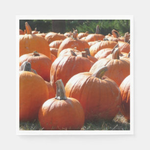 Serviette En Papier Photo citrouille pour automne, Halloween ou Thanks