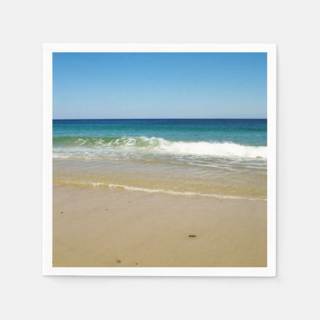 Serviette En Papier Photo de plage (Devant)