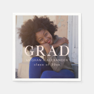 Serviette En Papier Photo et nom de l'étudiant