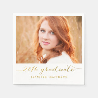 Serviette En Papier Photo Faux Gold Foil | Serviettes Papier Graduel