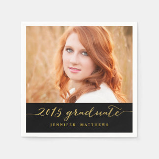 Serviette En Papier Photo Faux Gold Foil | Serviettes Papier Graduel