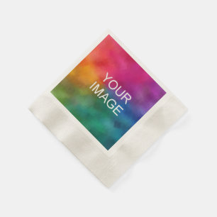 Serviette En Papier Photo Logo Texte Ici Cocktail Personnalisé